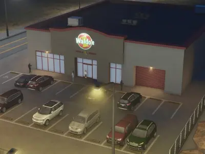 Waldos Mart Low-poly 3D model