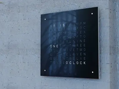 Qlocktwo designer clocks 3D model