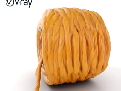 Coiled Rope D Model Pack Low-poly 3D model