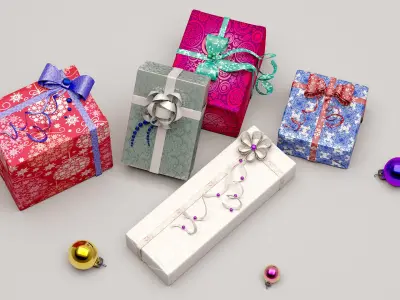 Collection Christmas Gifts 3D model