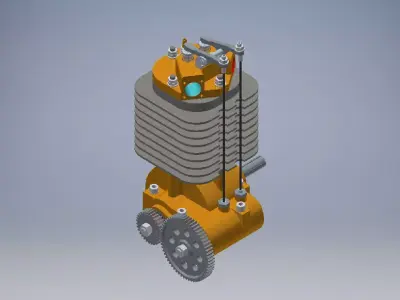 small engine 3d model 3D model