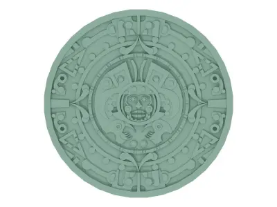 Mayan Medallion 3D print model