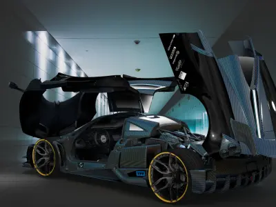 Pagani Huayra Imola 3D model by PIXELCRAZE