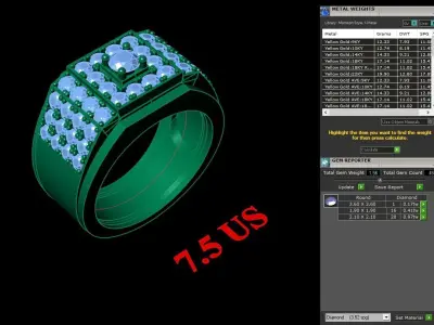 Luxury Men Rings Designs 4MR033 3D print model