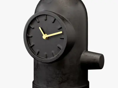 Leff amsterdam base table clock 3D model