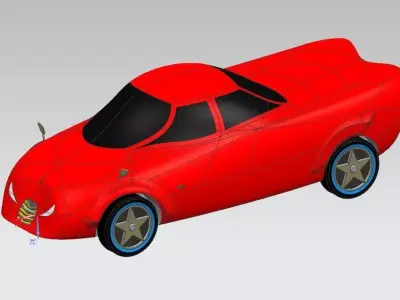 car 1234 Free 3D model