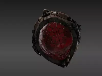 Pumpkin Warrior Mask 3D Print Halloween Battle Mask 3D model