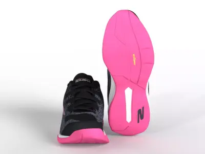 Skechers Viper Court   Athletic Indoor Outdoor Pickleball Shoes Low-poly 3D model