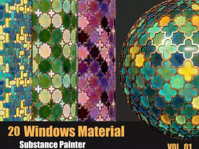 20 Stylized Windows Material In Substance Painter Texture
