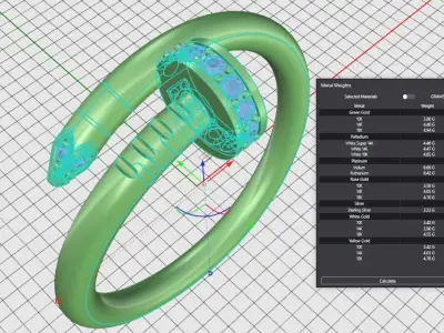 Ring Juste un Clou Us 7 3D print model