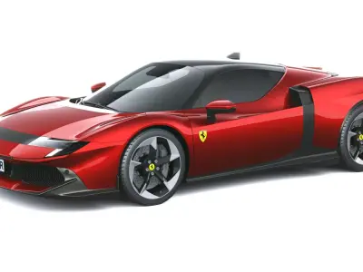 Ferrari 849 Testarossa 2026 LowPoly Low-poly 3D model