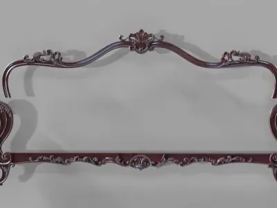 Carved overlays for sofa and chair 3D model