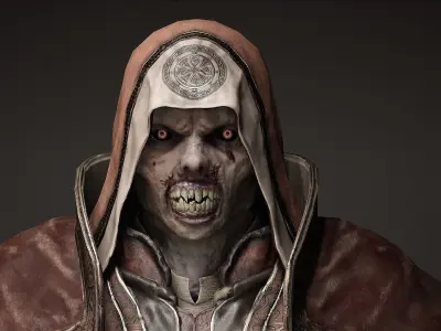 Undead Alchemist Low-poly 3D model