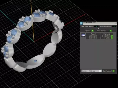 ring woman  3D print model 113