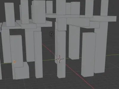 a bridge that is going to collapse Low-poly 3D model