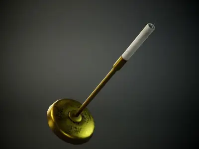 candlestick Low-poly 3D model