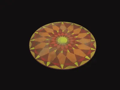 Medieval Carpet V10 Low-poly 3D model