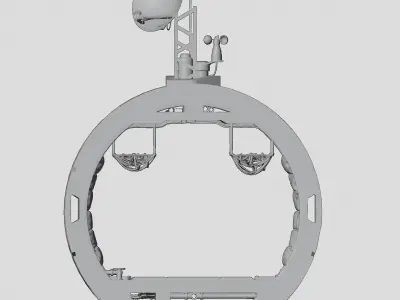 Space living pod  Free 3D model