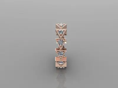 Solitaire Ring Version 1 SR39 3D model