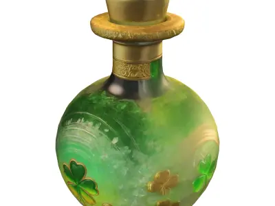 Design a StPatrick Low-poly 3D model