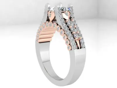 Round Diamond Ring 3597 3D print model