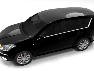 CITROEN C-CROSSER LOWPOLY Low-poly 3D model