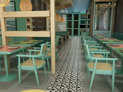 Restaurant 1 3D model