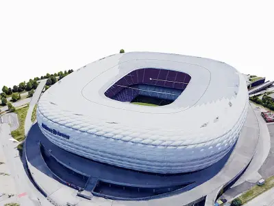 Allianz Arena-Bayern Munich Low-poly 3D model