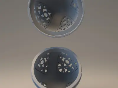 Easter egg with carved ornament - Nummer 03 3D print model