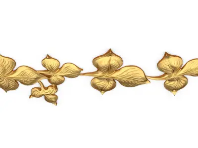 Classic carved decor ornament 401 3D model