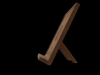 Antique Book Stand Low-poly 3D model