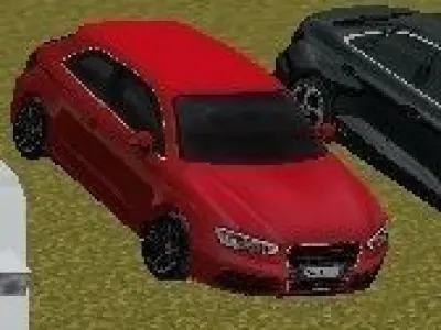 Audi 2012 Low-poly 3D model