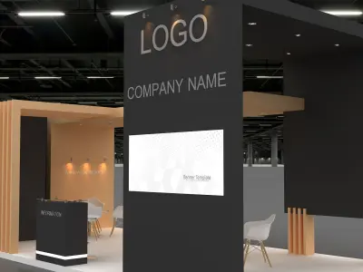 3D Booth Model 3D model