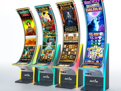 Neptune Double Casino Slot Machine Low-poly 3D model