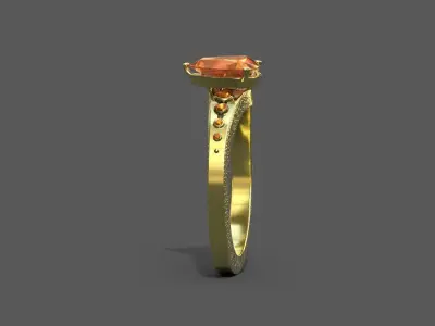 High-Quality 3D Ring Model Pack 4 Low-poly 3D model