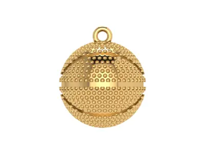 basketball ball pendant 3D print model