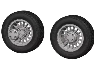 Wheel for scale model of GT version of american ponycar 1988 3D print model