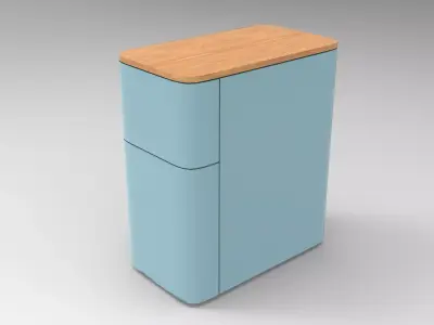 Hongi Sideboard Low-poly 3D model