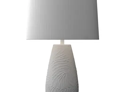 Rustic European Country Provence Nightstand bedside Table Lamp 3D model