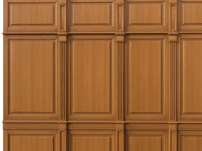 Wooden panel 01 03  3D model