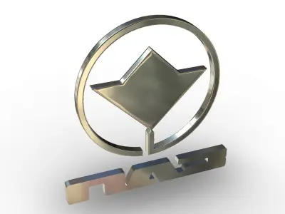 paz logo 3D model