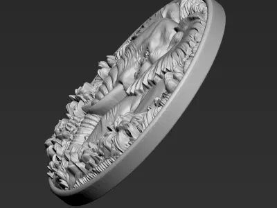 Elephant Pendant A39 3D print model