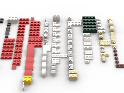 TwindBricks3D - 40206 LEGO Santa 3D print model