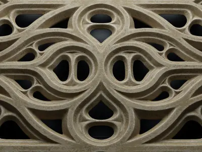 Paneling belonging to Carlisle Cathedral  1842 V4 3D model