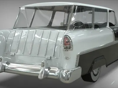 Chevy Belair Wagon Nomad 1955 3D model