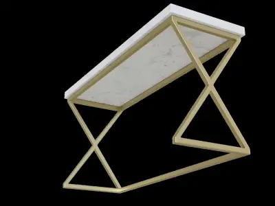 Modern Console Table Low-poly 3D model