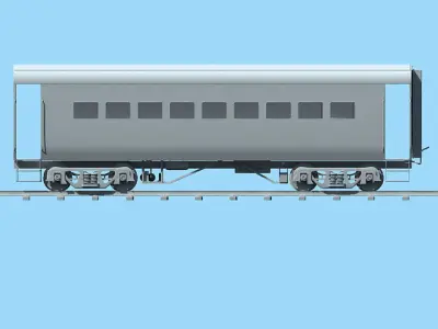 Model of Train Wagon 3D model