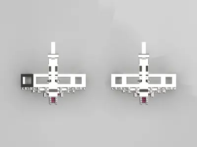 luxury diamond earring je0007 3D print model