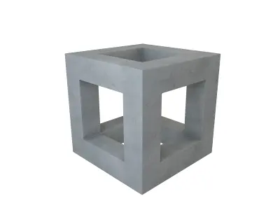 Concrete Block 3D model purchase