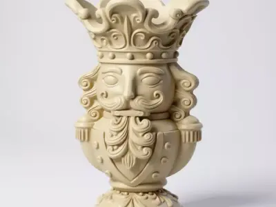 Nutcracker bust 3D print model